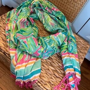 The Lilly Scarf Wrap in Tropical Storm